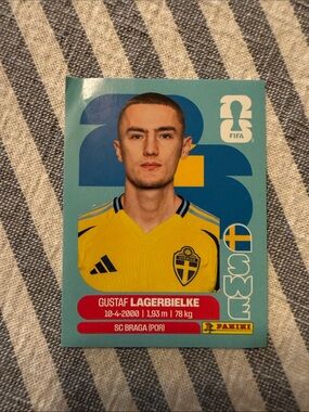 Panini Blue & Yellow Sweden Football Sticker